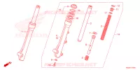 FOURCHE pour Honda CLICK 125 SPOKED WHEELS de 2023