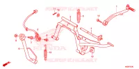 BEQUILLE CENTRALE   PEDALE DE FREIN pour Honda CLICK 125 I Idling Stop Casted Wheels de 2018