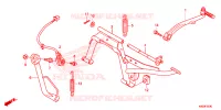 BEQUILLE CENTRALE   PEDALE DE FREIN pour Honda CLICK 125 I Idling Stop Casted Wheels de 2018