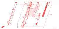 FOURCHE pour Honda CLICK 125 I Idling Stop Casted Wheels de 2018
