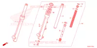 FOURCHE pour Honda CLICK 125 I Idling Stop Casted Wheels de 2020