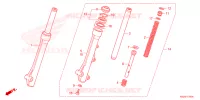 FOURCHE pour Honda CLICK 125 I Idling Stop Casted Wheels de 2020