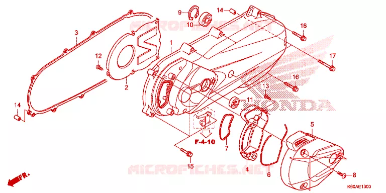 COUVERCLE GAUCHE Honda SCOOTER 125 CLICK 2021  ACB125CBTM