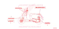 AUTOCOLLANTS pour Honda GIORNO 125 ABS de 2024