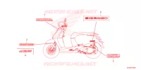 AUTOCOLLANTS pour Honda GIORNO 125 CBS de 2024