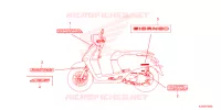 AUTOCOLLANTS pour Honda GIORNO 125 ABS de 2024