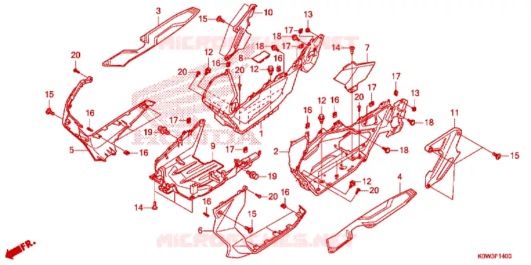 MARCHE PIEDS Honda SCOOTER 150 ADV 2019  ADV150AL