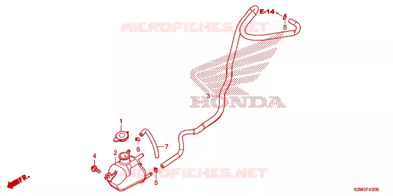 VASE D'EXPANSION Honda SCOOTER 150 ADV 2020  ADV150AL