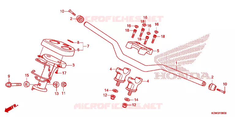 GUIDON - CARENAGE Honda SCOOTER 150 ADV 2019  ADV150AL