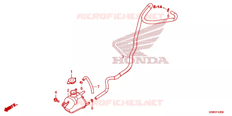 VASE D'EXPANSION Honda SCOOTER 150 ADV 2019  ADV150AL