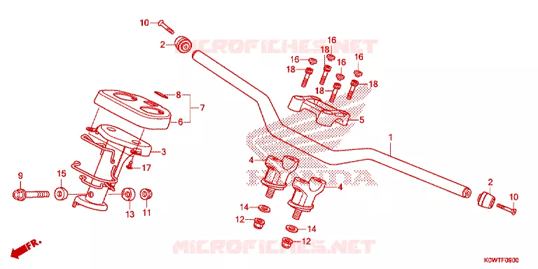 GUIDON - CARENAGE Honda SCOOTER 150 ADV 2023  ADV150AM