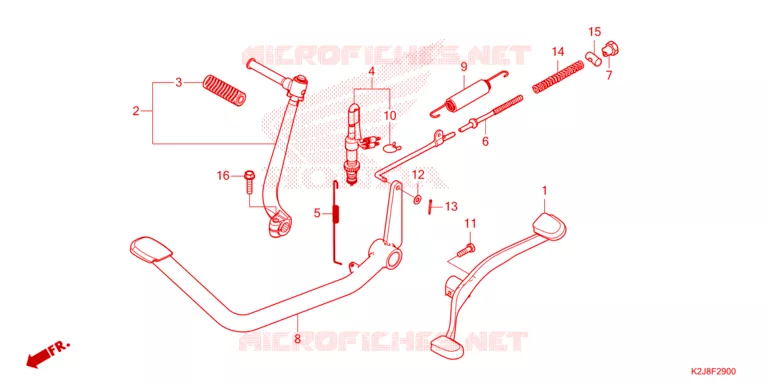 PEDALE - KICK Honda MOTO 110 WAVE 2021  AFS110KDFM