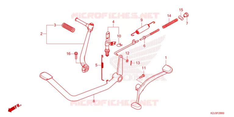PEDALE - KICK Honda MOTO 110 WAVE 2021  AFS110KDFM