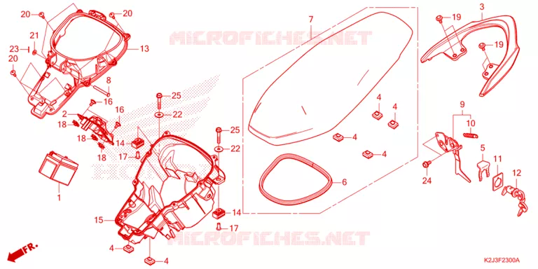 SELLE Honda MOTO 110 WAVE 2021  AFS110KDFM
