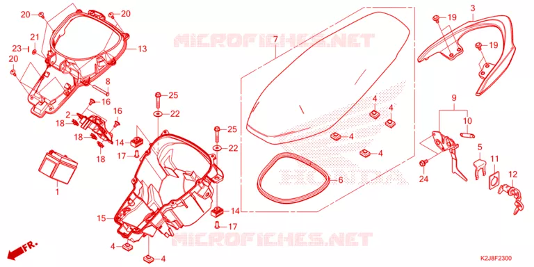 SELLE Honda MOTO 110 WAVE 2021  AFS110KSFM