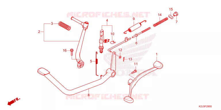 PEDALE - KICK Honda MOTO 110 WAVE 2021  AFS110KSFM
