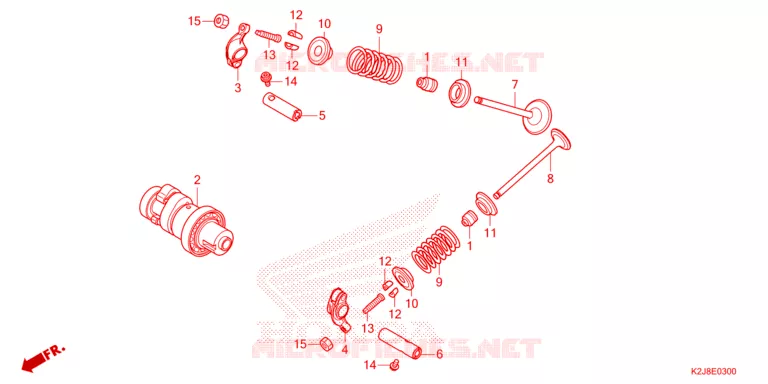 ARBRE A CAMES - SOUPAPE Honda MOTO 110 WAVE 2021  AFS110MCFM
