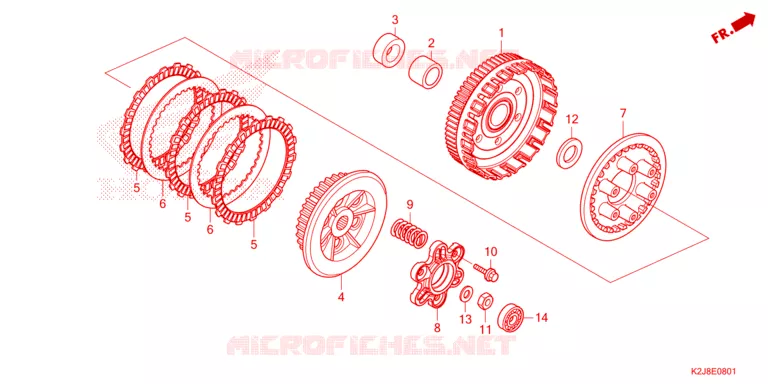 EMBRAYAGE Honda MOTO 110 WAVE 2021  AFS110MCFM