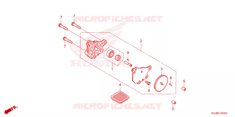 POMPE A HUILE Honda MOTO 110 WAVE 2022  AFS110MCFN