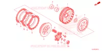 EMBRAYAGE pour Honda WAVE 110 Front brake disk, Electric start, Casted wheels 3TH de 2024