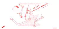 PEDALE   KICK pour Honda WAVE 110 Front brake disk, Electric start, Casted wheels 3TH de 2024