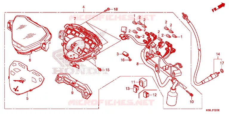 COMPTEUR Honda MOTO 110 WAVE 2019  AFS110MSFK