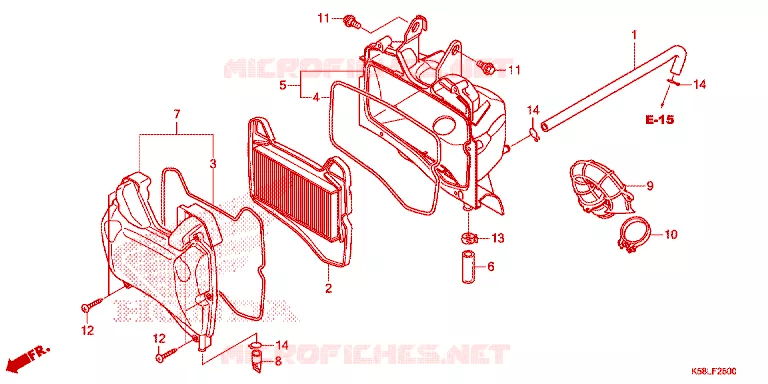 FILTRE A AIR Honda MOTO 110 WAVE 2019  AFS110MSFK