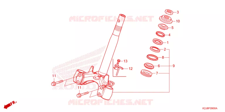 AMORTISSEUR DE DIRECTION Honda MOTO 110 WAVE 2021  AFS110MSFM