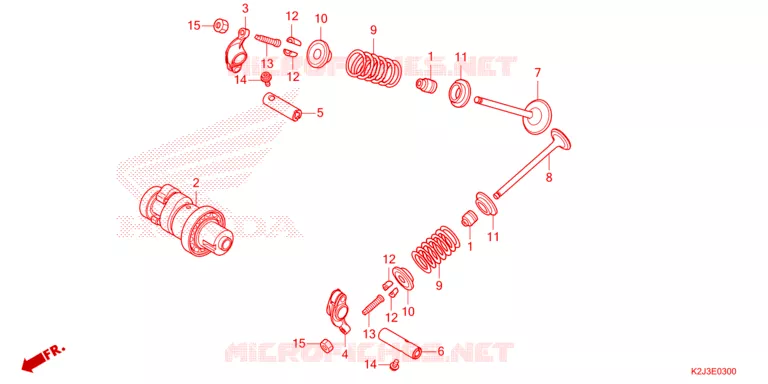 ARBRE A CAMES - SOUPAPE Honda MOTO 110 WAVE 2021  AFS110MSFM