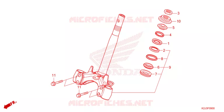 TE DE FOURCHE Honda MOTO 110 WAVE 2021  AFS110MSFM