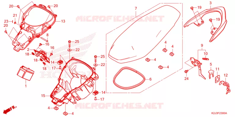 SELLE Honda MOTO 110 WAVE 2021  AFS110MSFM