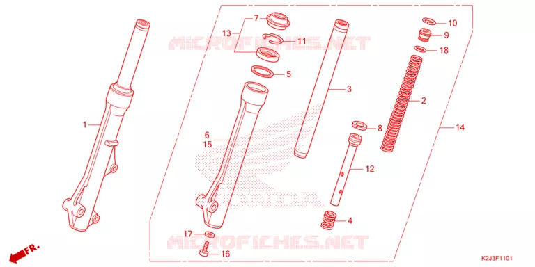 FOURCHE Honda MOTO 110 WAVE 2023  AFS110MSFN