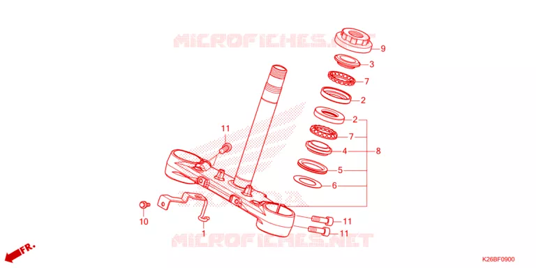 AMORTISSEUR DE DIRECTION Honda MOTO 125 GROM 2021  MSX125AM