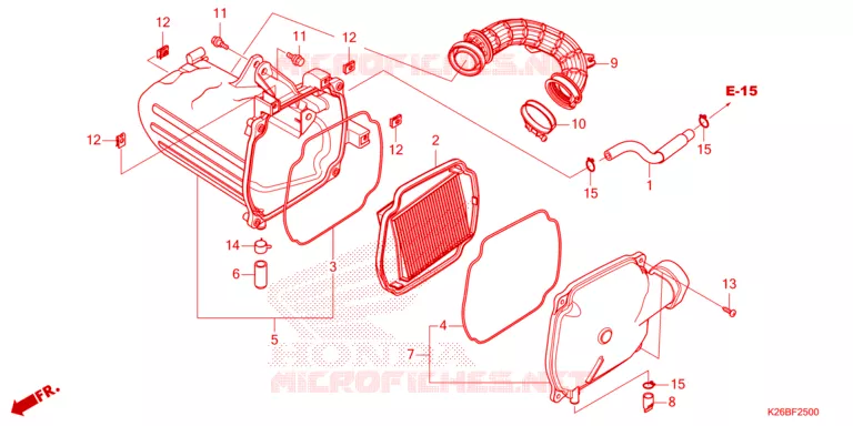 FILTRE A AIR Honda MOTO 125 GROM 2021  MSX125AM_TH