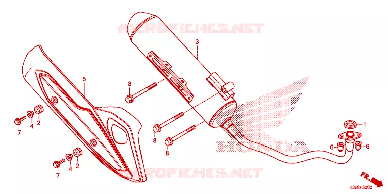 SILENCIEUX D'ECHAPPEMENT Honda SCOOTER 150 PCX 2015  WW150F_TH