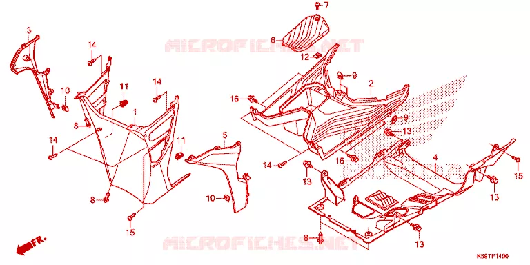 MARCHE PIEDS Honda SCOOTER 150 CLICK 2018  ACB150CBTK_TH