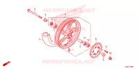 ROUE AVANT pour Honda CLICK 150 de 2021