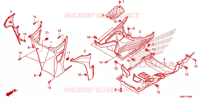 MARCHE PIEDS Honda SCOOTER 150 CLICK 2021  ACB150CBTM_TH