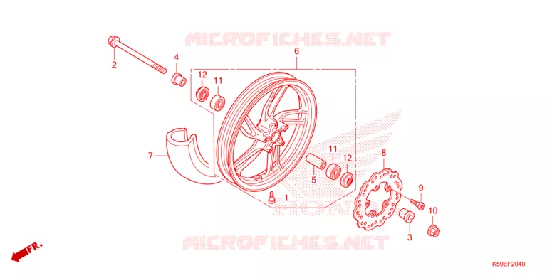 ROUE AVANT Honda MOTO 150 CLICK 2021  ACB150CBTM_TH
