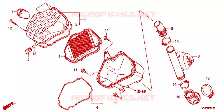 FILTRE A AIR Honda MOTO 125 WAVE 2015  AFS125CSFE