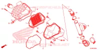 FILTRE A AIR pour Honda WAVE 125 Kick start, Spoked wheels de 2016