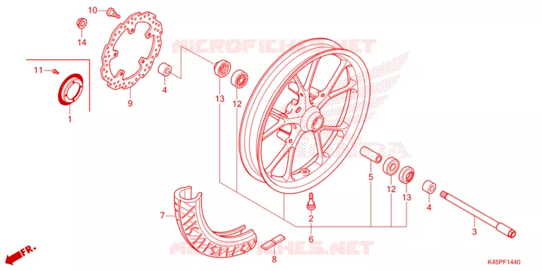 ROUE AVANT Honda MOTO 150 CBR 2021  CBR150RAM