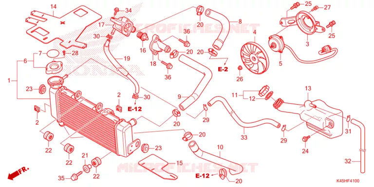 RADIATEUR Honda MOTO 150 CBR 2021  CBR150RAM