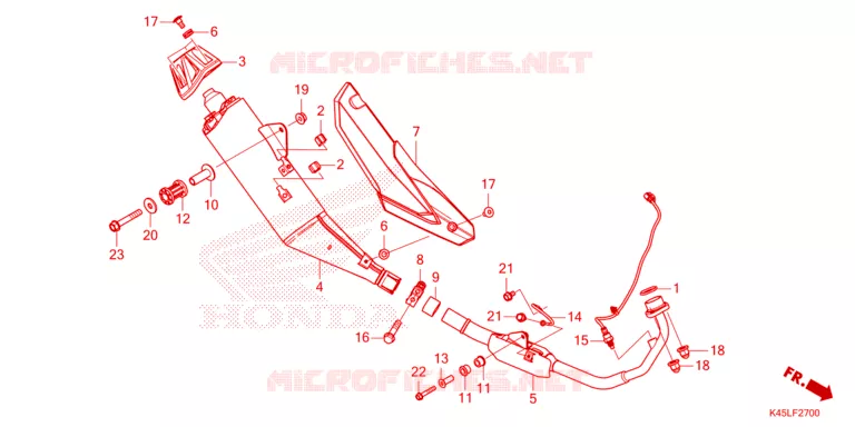 SILENCIEUX D'ECHAPPEMENT Honda MOTO 150 CBR 2022  CBR150RAM_CA
