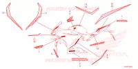 AUTOCOLLANTS pour Honda CBR 150 R ABS de 2024