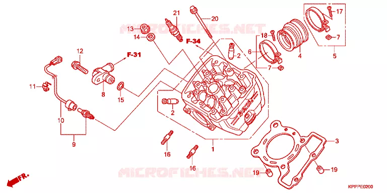 CULASSE Honda MOTO 150 CBR 2012  CBR150RC