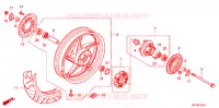 ROUE ARRIERE pour Honda CBR 150 R de 2011