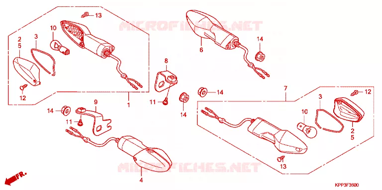 CLIGNOTANT Honda MOTO 150 CBR 2011  CBR150RC