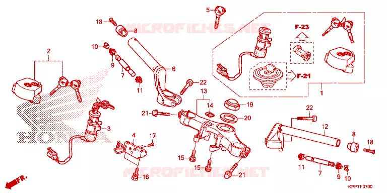 GUIDON - TE DE FOURCHE Honda MOTO 150 CBR 2016  CBR150RF
