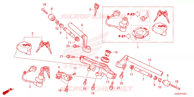 GUIDON - TE DE FOURCHE Honda MOTO 150 CBR 2021  CBR150RM